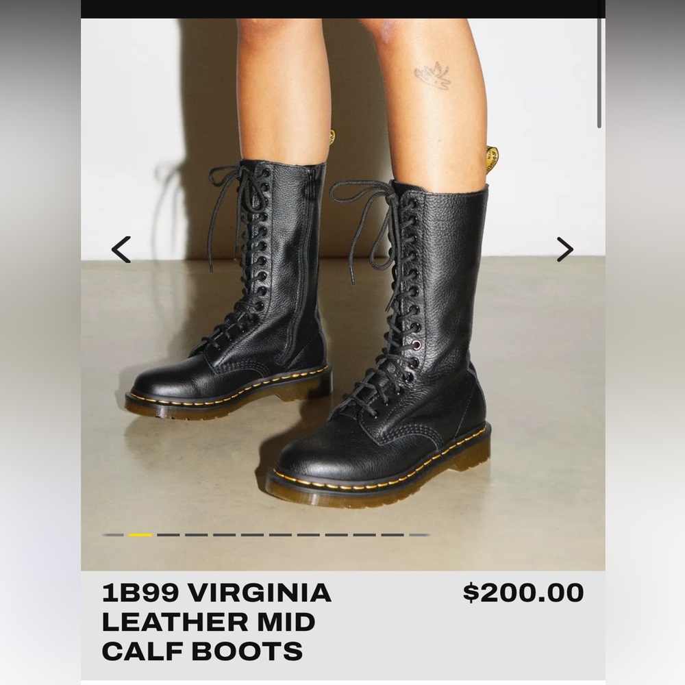 NEW Dr. Martens 1B99 Virgina Leather Mid Calf Boots